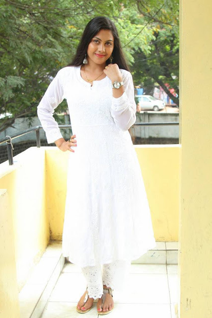 Television Actress Priyanka Naidu Long hair Stills In White Dress 7